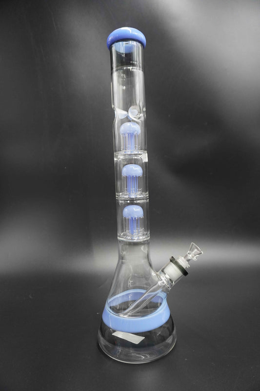 3 Chamber Tree Perc Lotus Beaker Bong