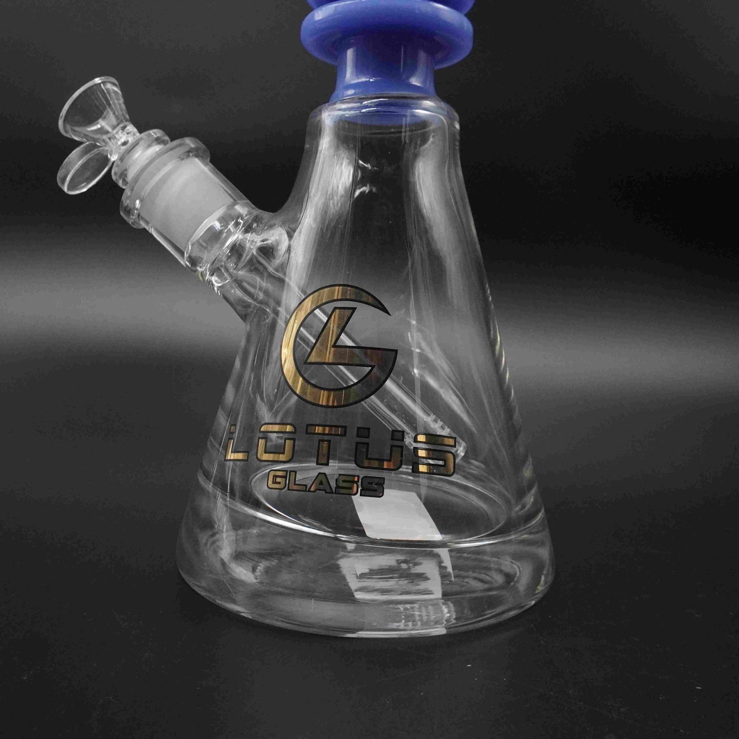 Lotus Glass 9mm Disc Neck Beaker Bong