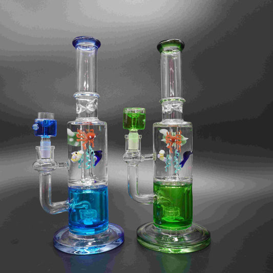 Aquarium Themed Freezable Glycerin Bong