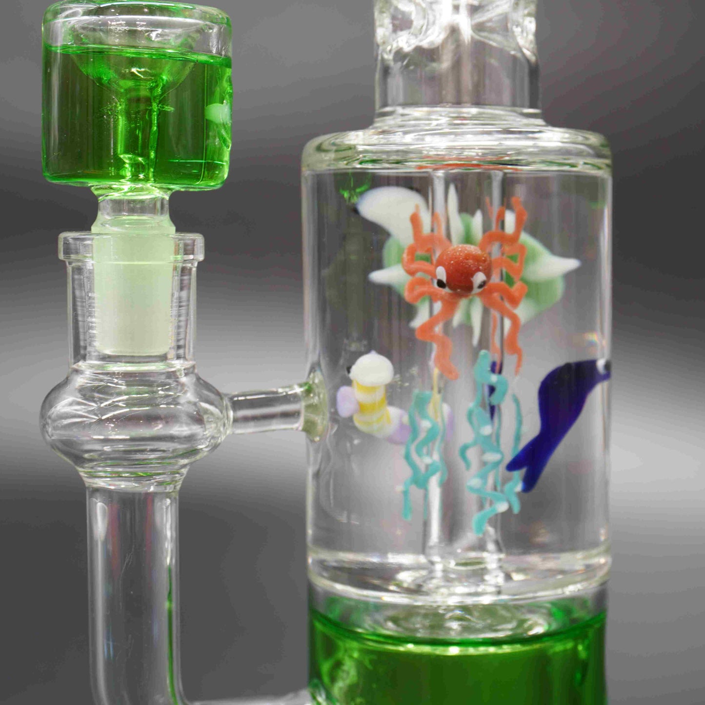 Aquarium Themed Freezable Glycerin Bong
