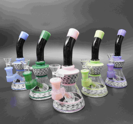 Bent Neck Mini Hour Glass Bong