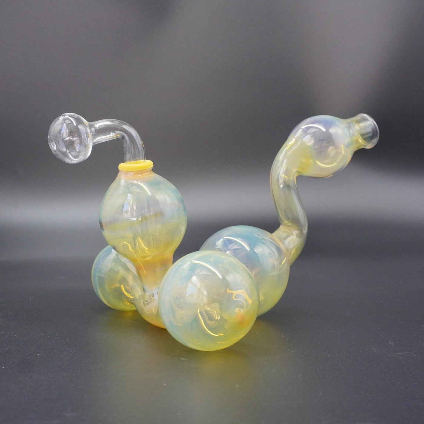 "Cosmic Caterpillar" Fumed Glass Oil Burner