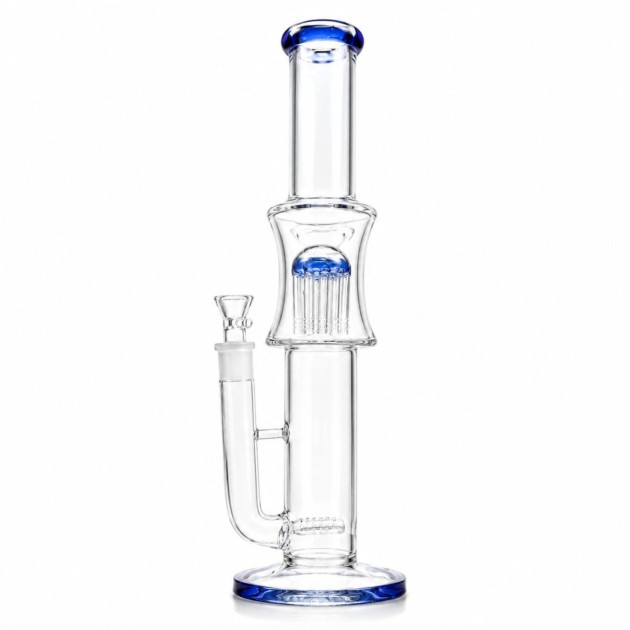 Cobalt Tower Straight Tube Bong