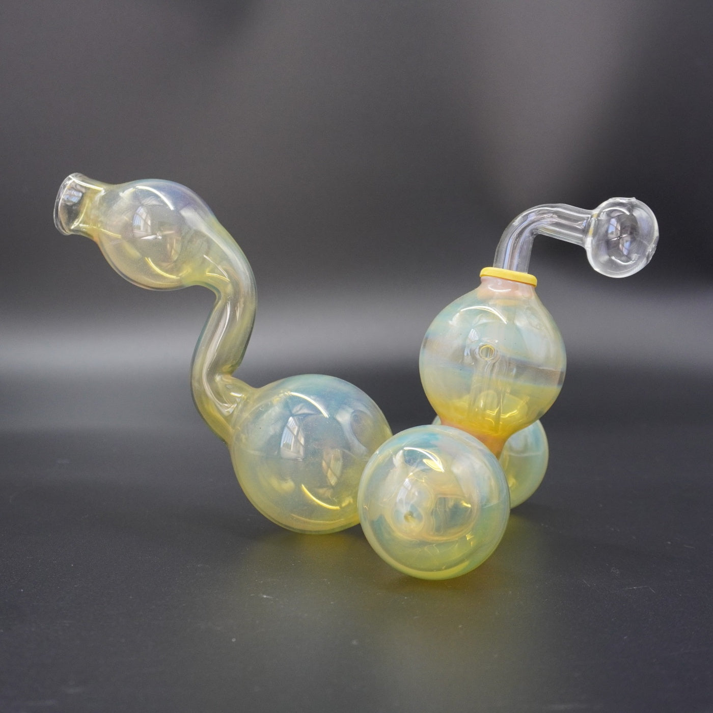 "Cosmic Caterpillar" Fumed Glass Oil Burner