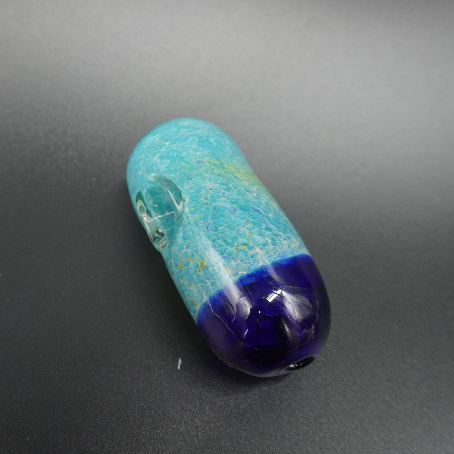 3.5-Inch Dual-Tone Blue Hand Pipe