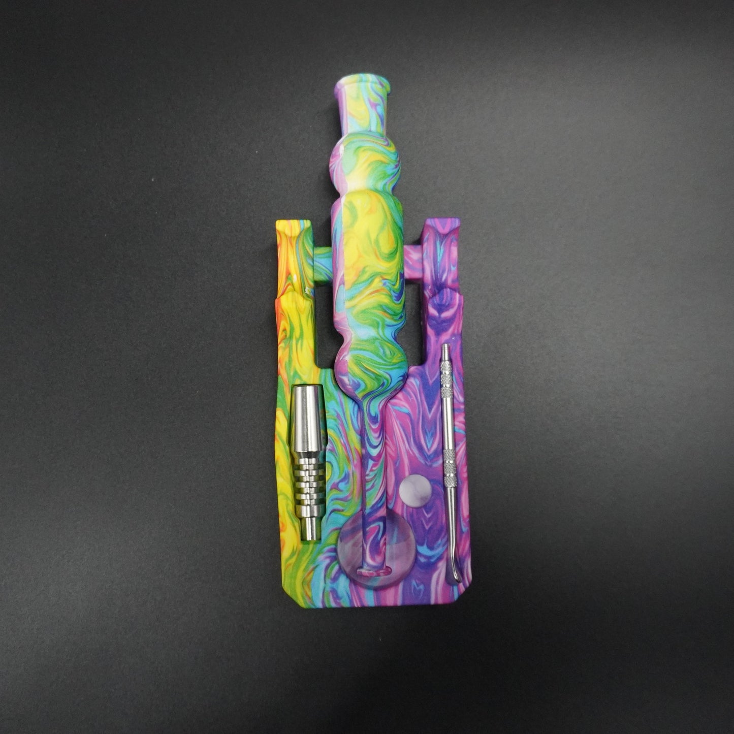 8 Inches Silicon Nectar Collector Set