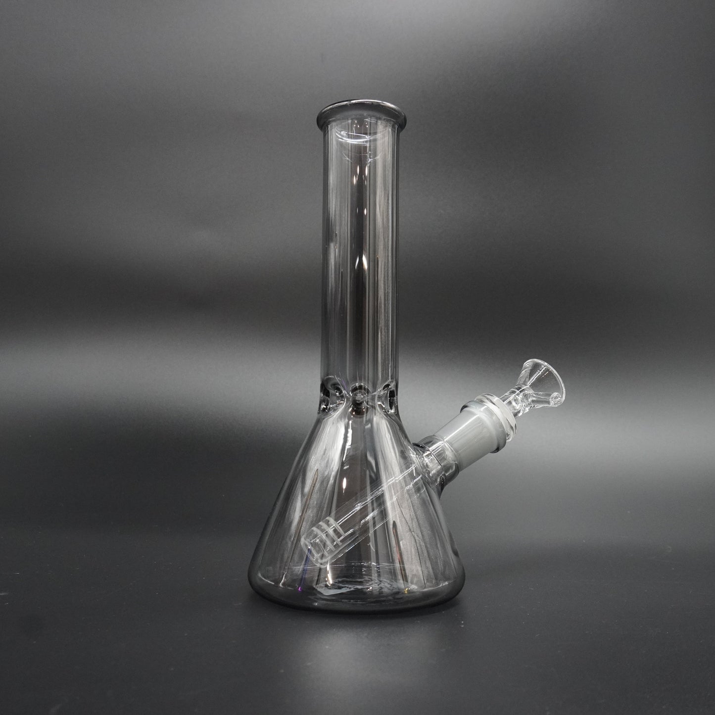 Chrome Coated 8 inch Beaker Bong