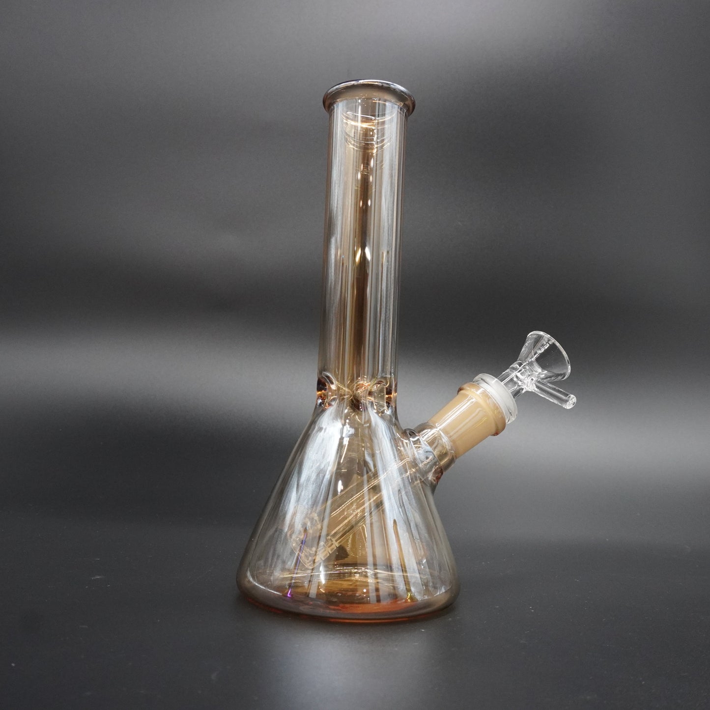 Chrome Coated 8 inch Beaker Bong