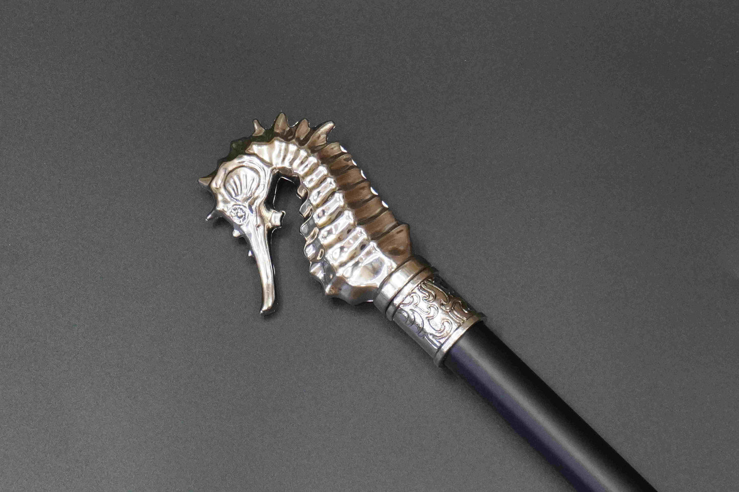 Seahorse sword walking stick