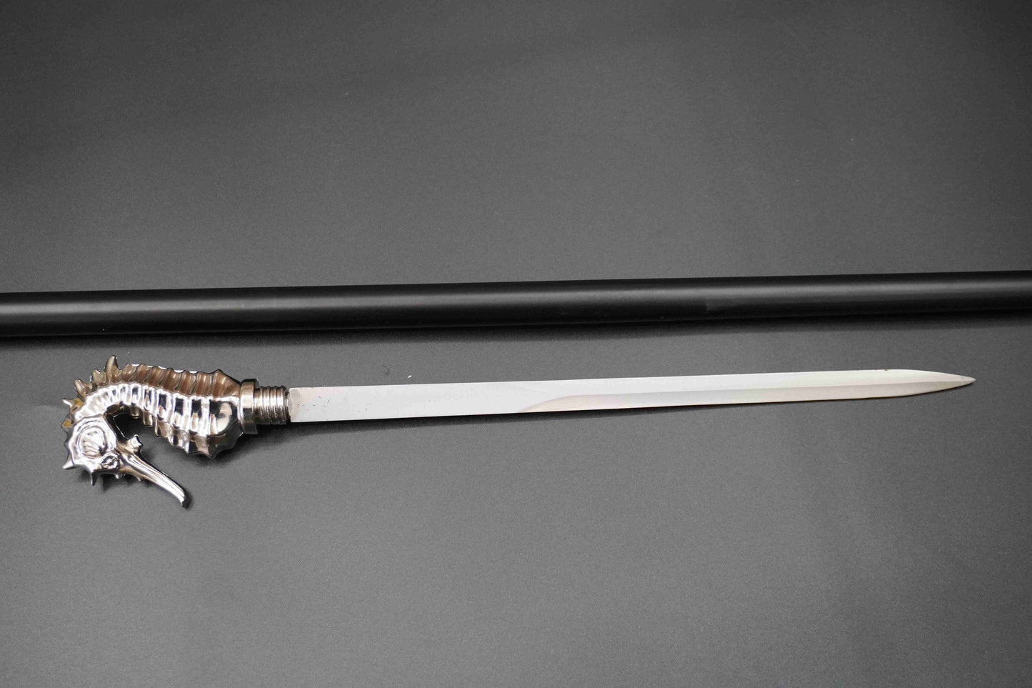Seahorse sword walking stick