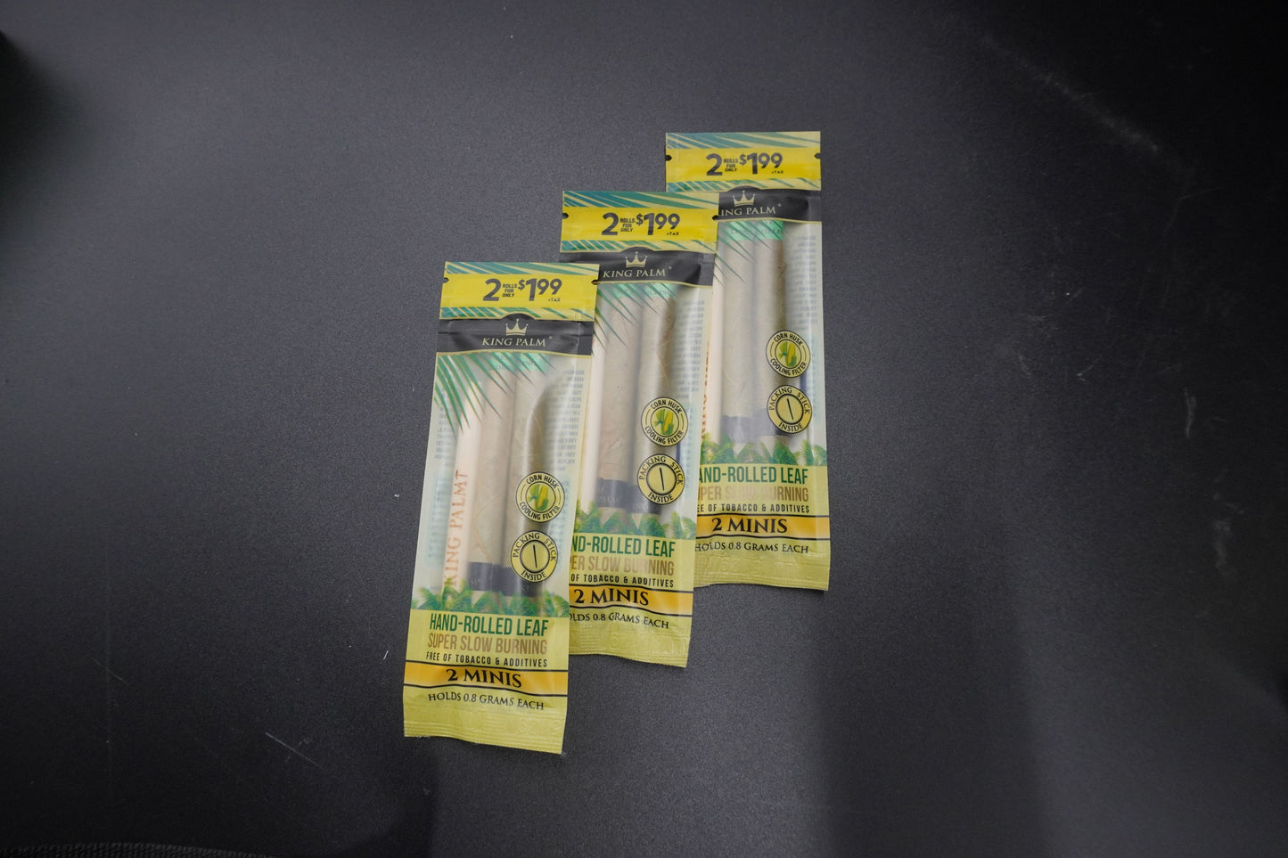 King Palm "Mini Rolls" – 2 Hand-Rolled Leaf Wraps "4 pack"