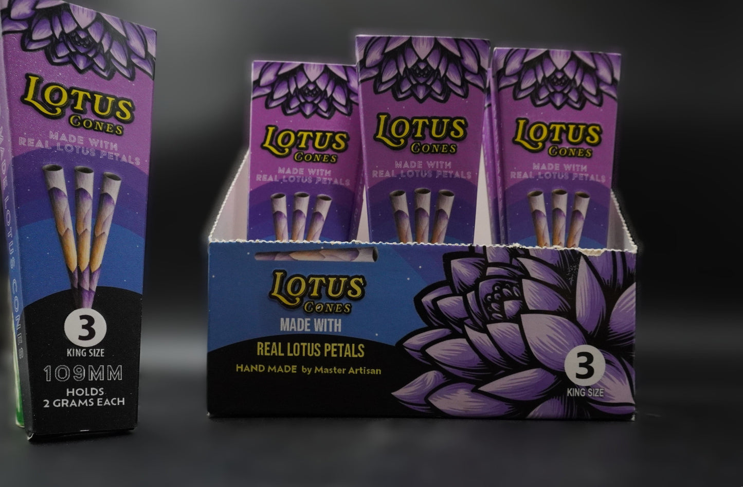 Lotus Cones – Crafted from Pure Lotus Petals (King Size, 5-Pack)