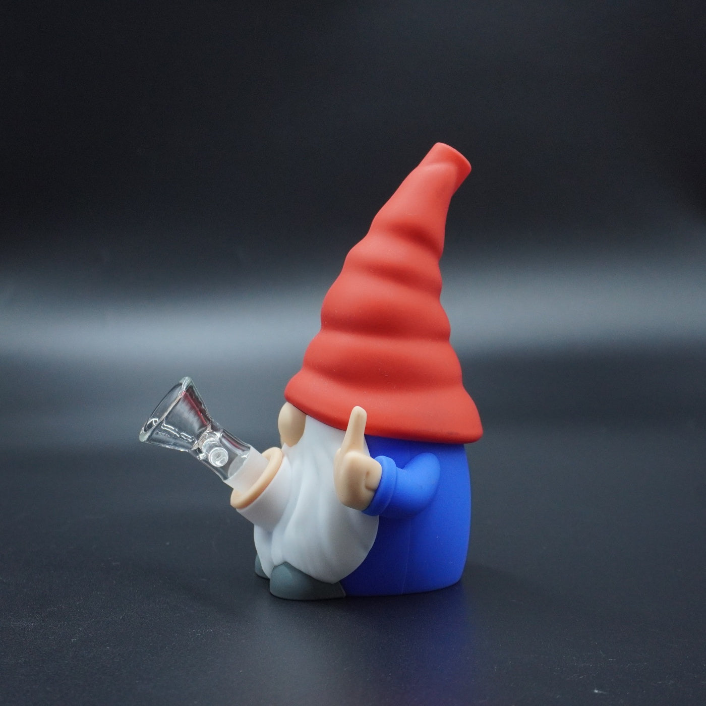 Middle Finger Gnome Silicone Bong