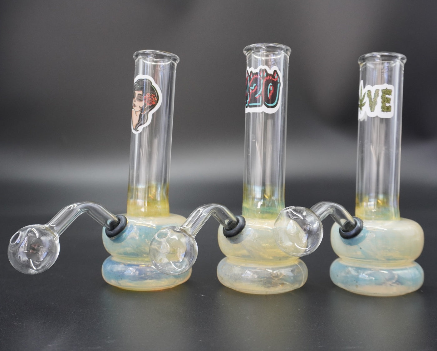 "Mystic Glow" Fumed Glass Oil Burner