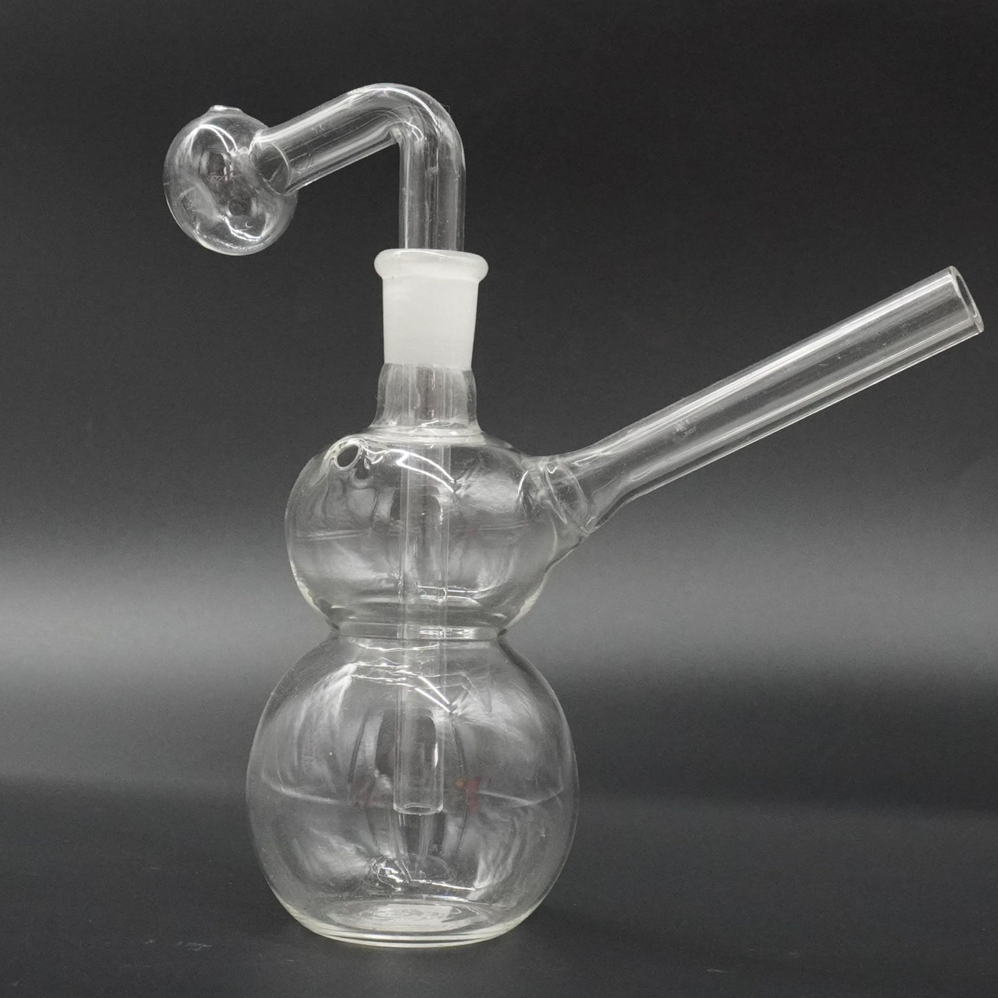 Double Bubble Glass Oil Burner Bubbler