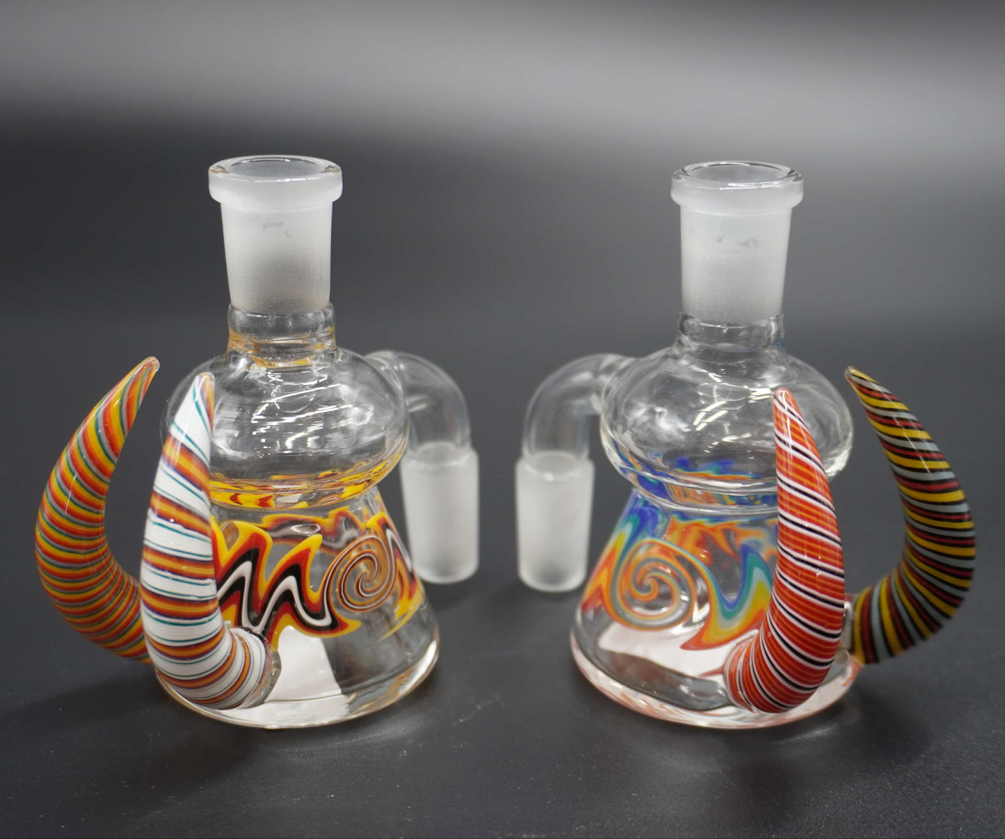 Dual Horn 14 mm Ash Catcher