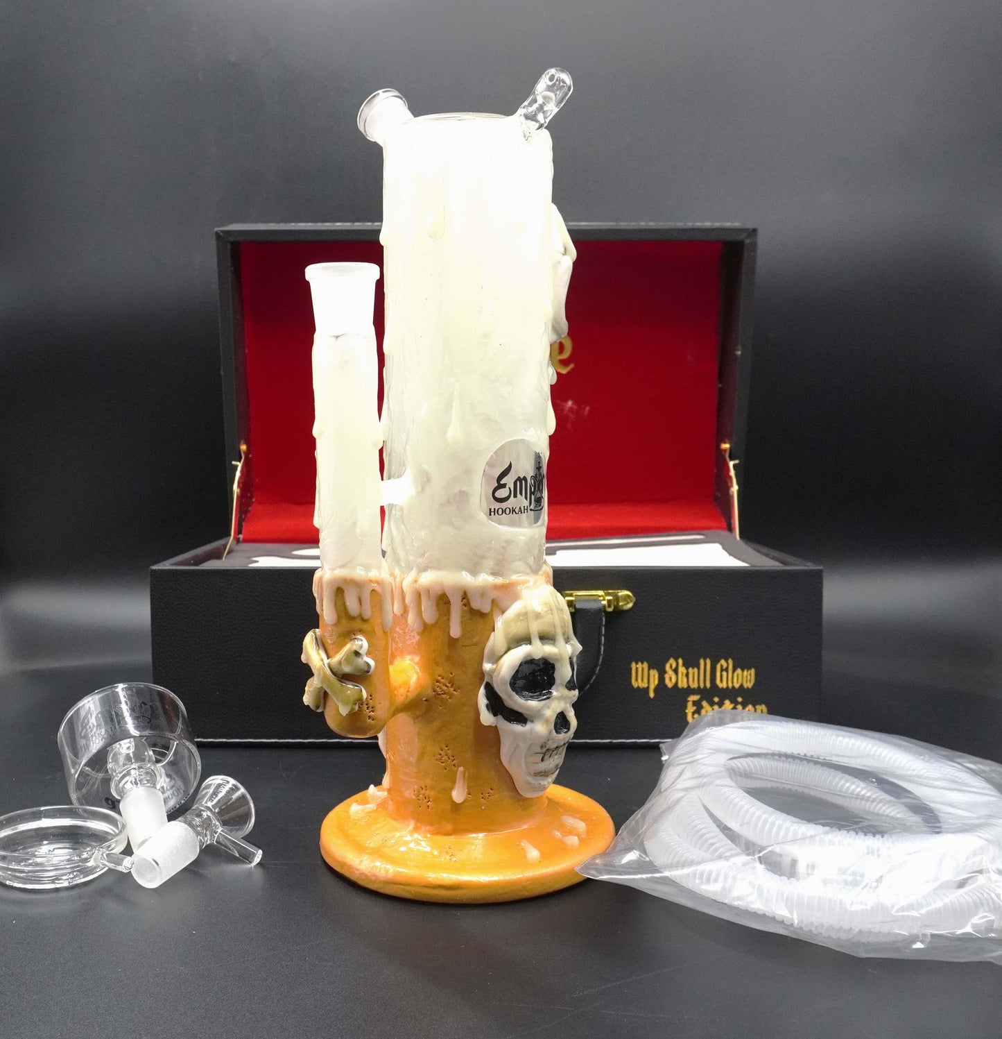 Empire Skull Glow Edition Dual Hookah & Water Pipe
