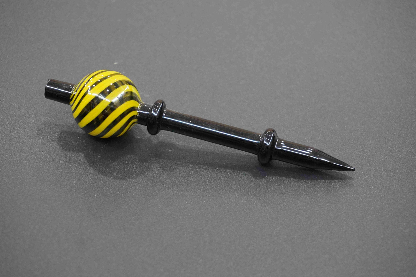 Glass dab stick with carb cap