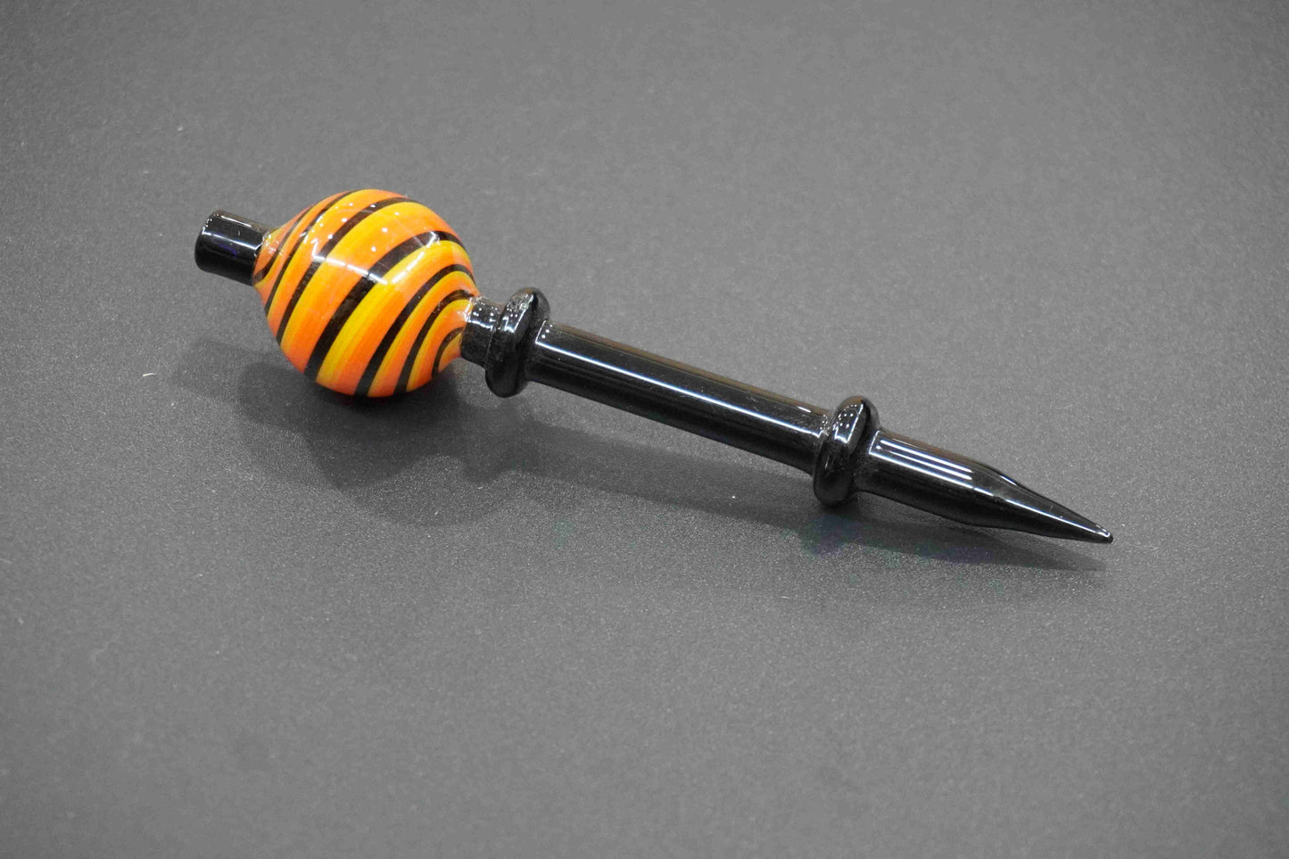 Glass dab stick with carb cap