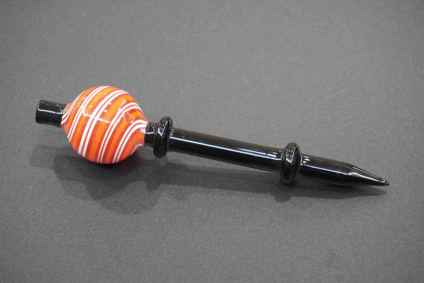 Glass dab stick with carb cap