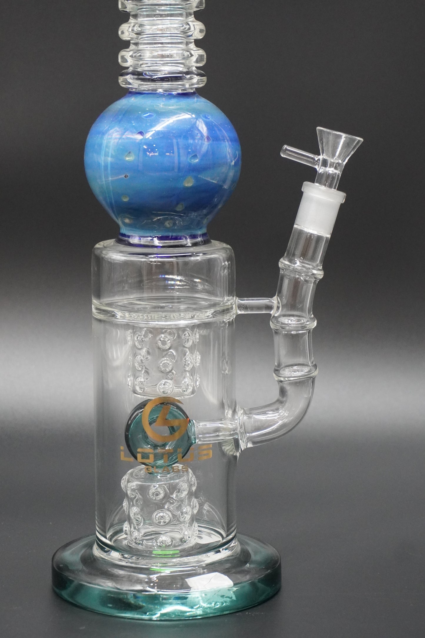 Globe Lotus Glass Bong