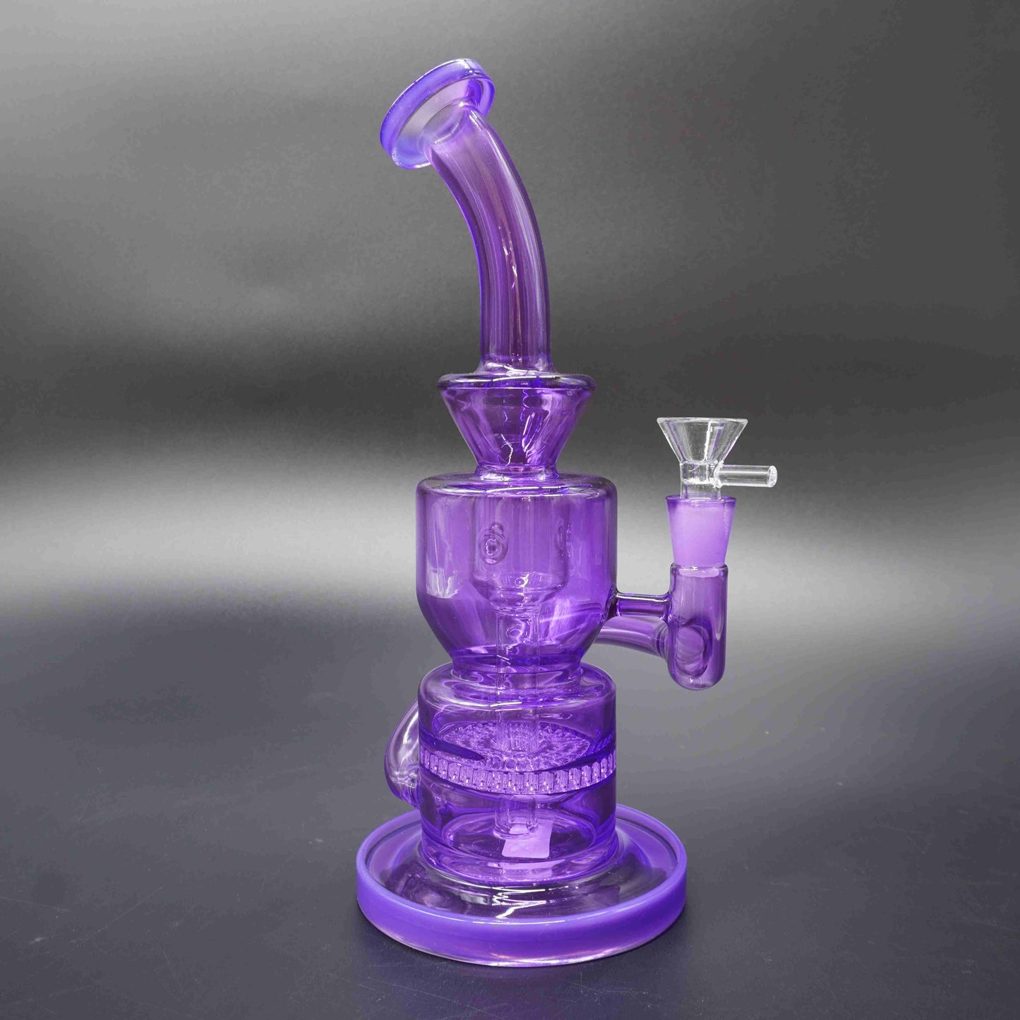 Honeycomb Perc Colored Glass Bong