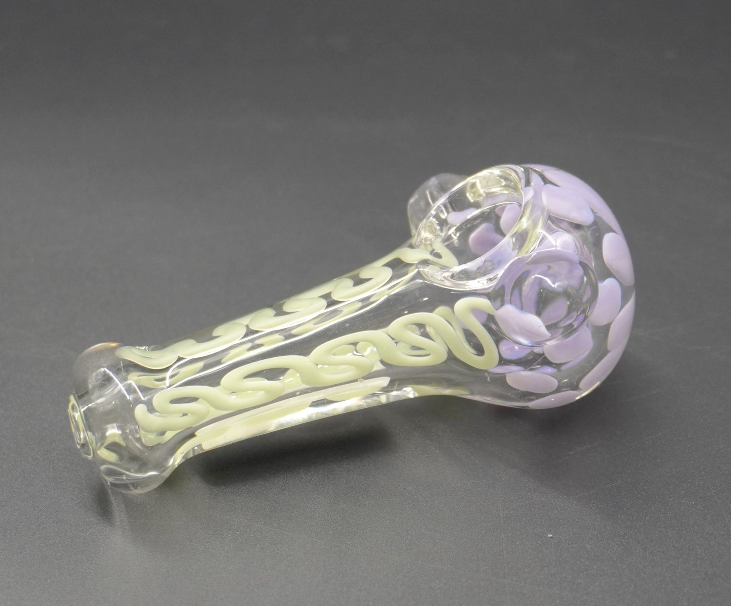 Lavender Glass Hand Pipe