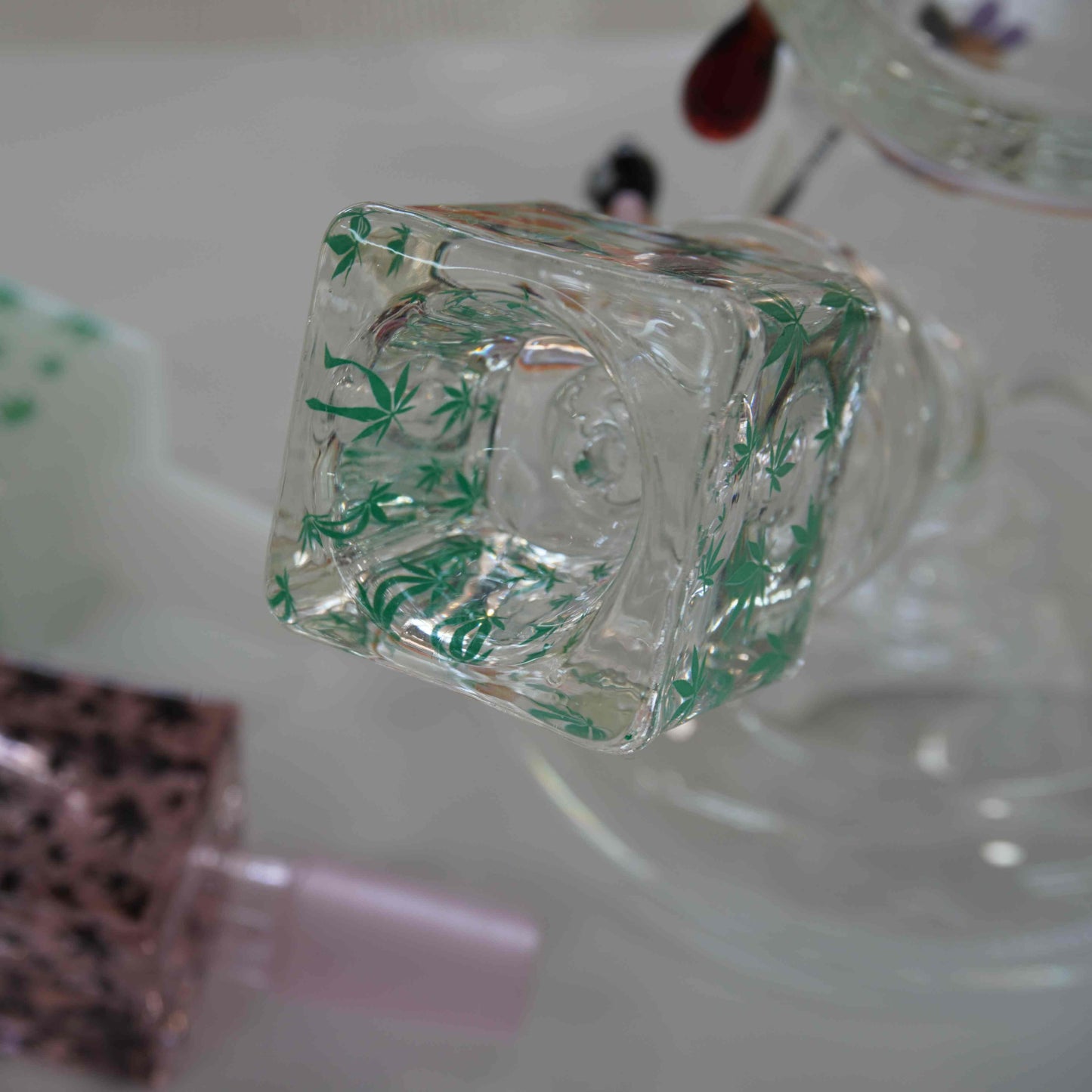 Square Marijuana Print Bowl