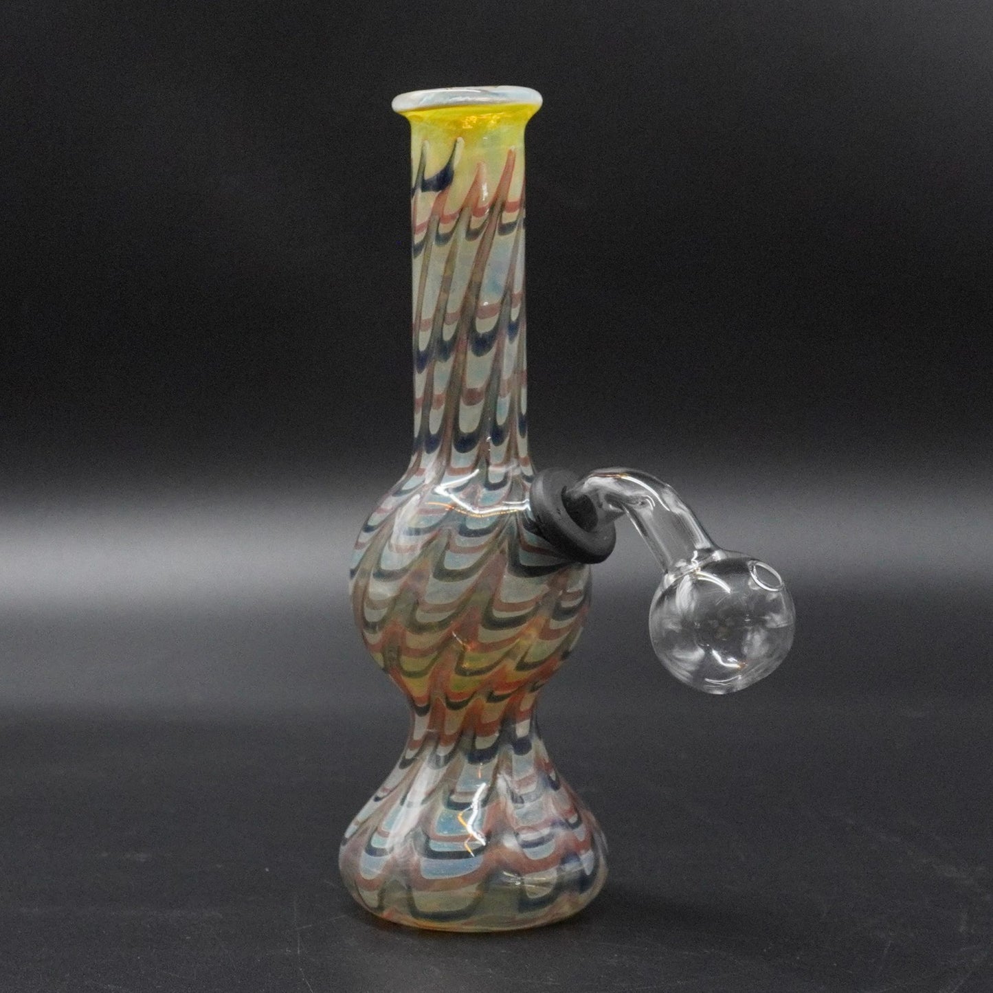 "Sunset Swirl" Fumed Glass Oil Burner