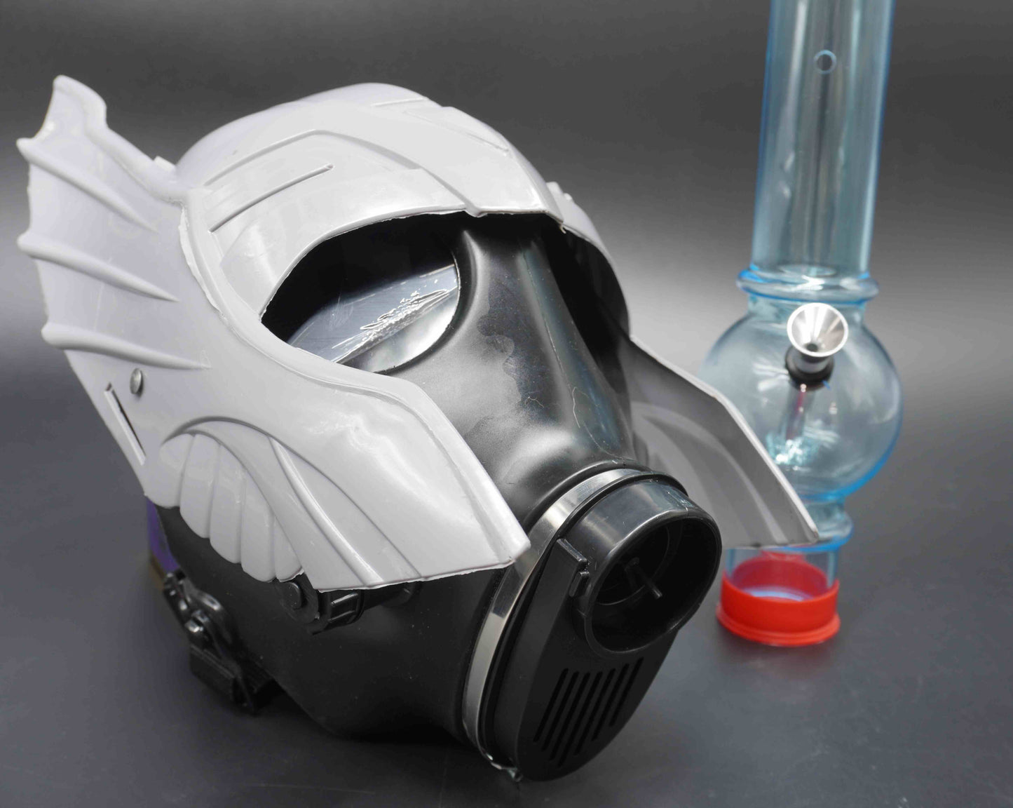 Super Hero Gas Mask Bong
