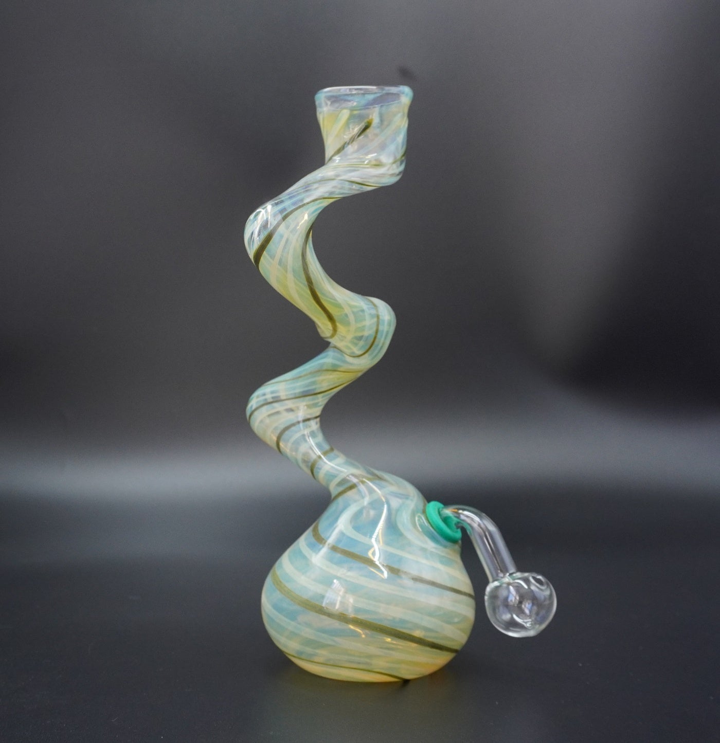 "Twisted Serenity" Fumed Glass Oil Burner