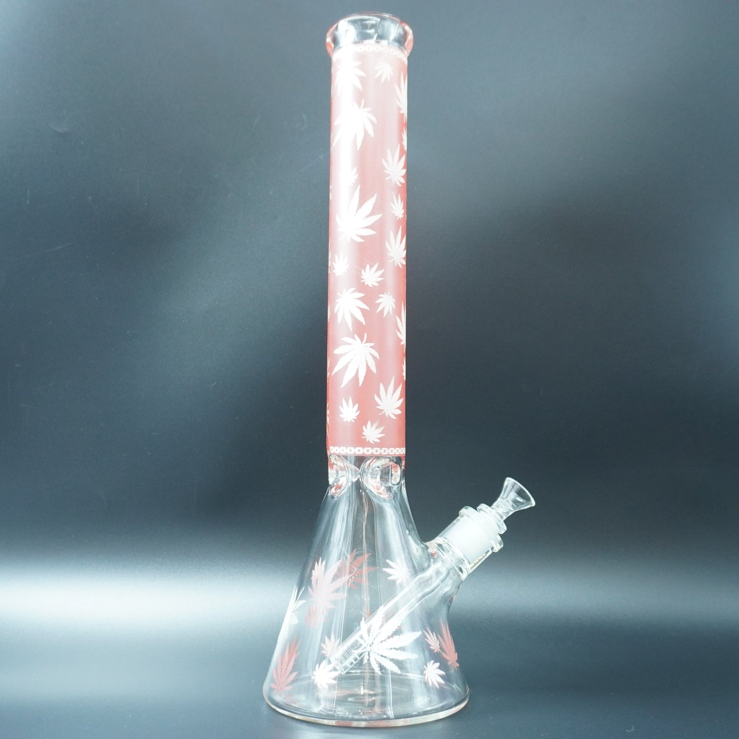 Frosted Leaf Beaker Bong