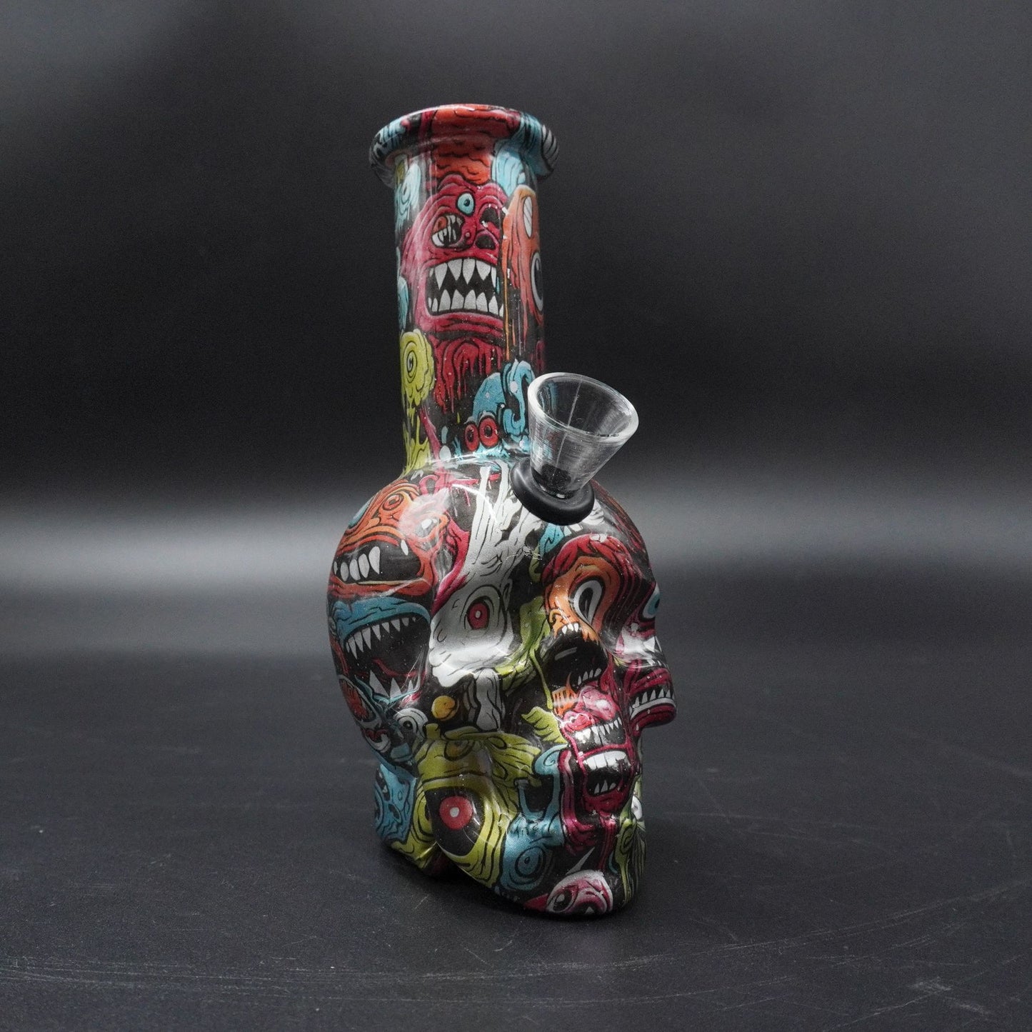 2 in 1 3D Skull Base Water Pipe (Herb or Oil)