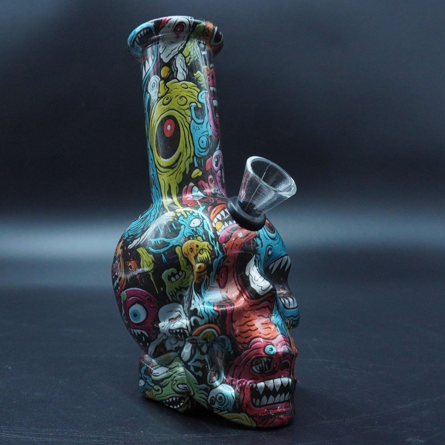 2 in 1 3D Skull Base Water Pipe (Herb or Oil)