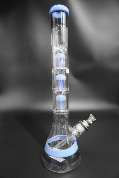 3 Chamber Tree Perc Lotus Beaker Bong