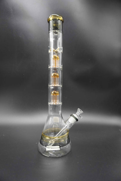 3 Chamber Tree Perc Lotus Beaker Bong