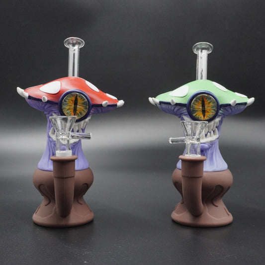 Alien Mushroom Silicone Water Pipe