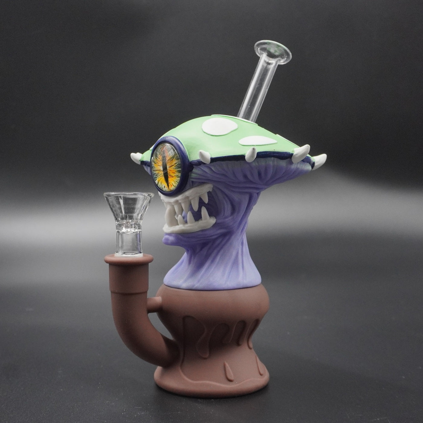 Alien Mushroom Silicone Water Pipe