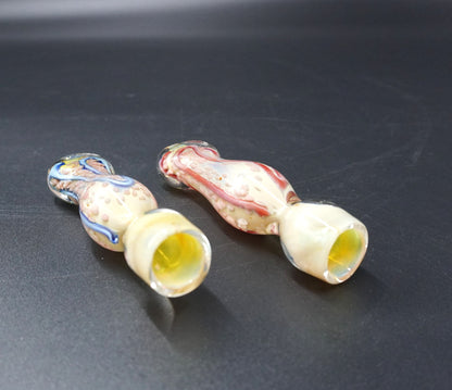 Artisan Fumed Glass One-Hitter Bat / Taster