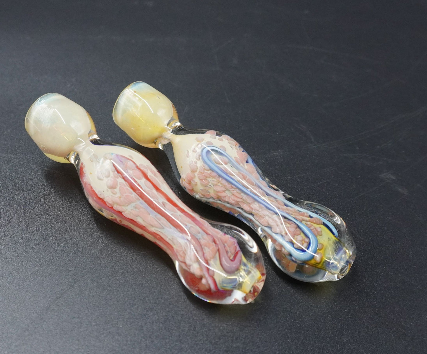 Artisan Fumed Glass One-Hitter Bat / Taster