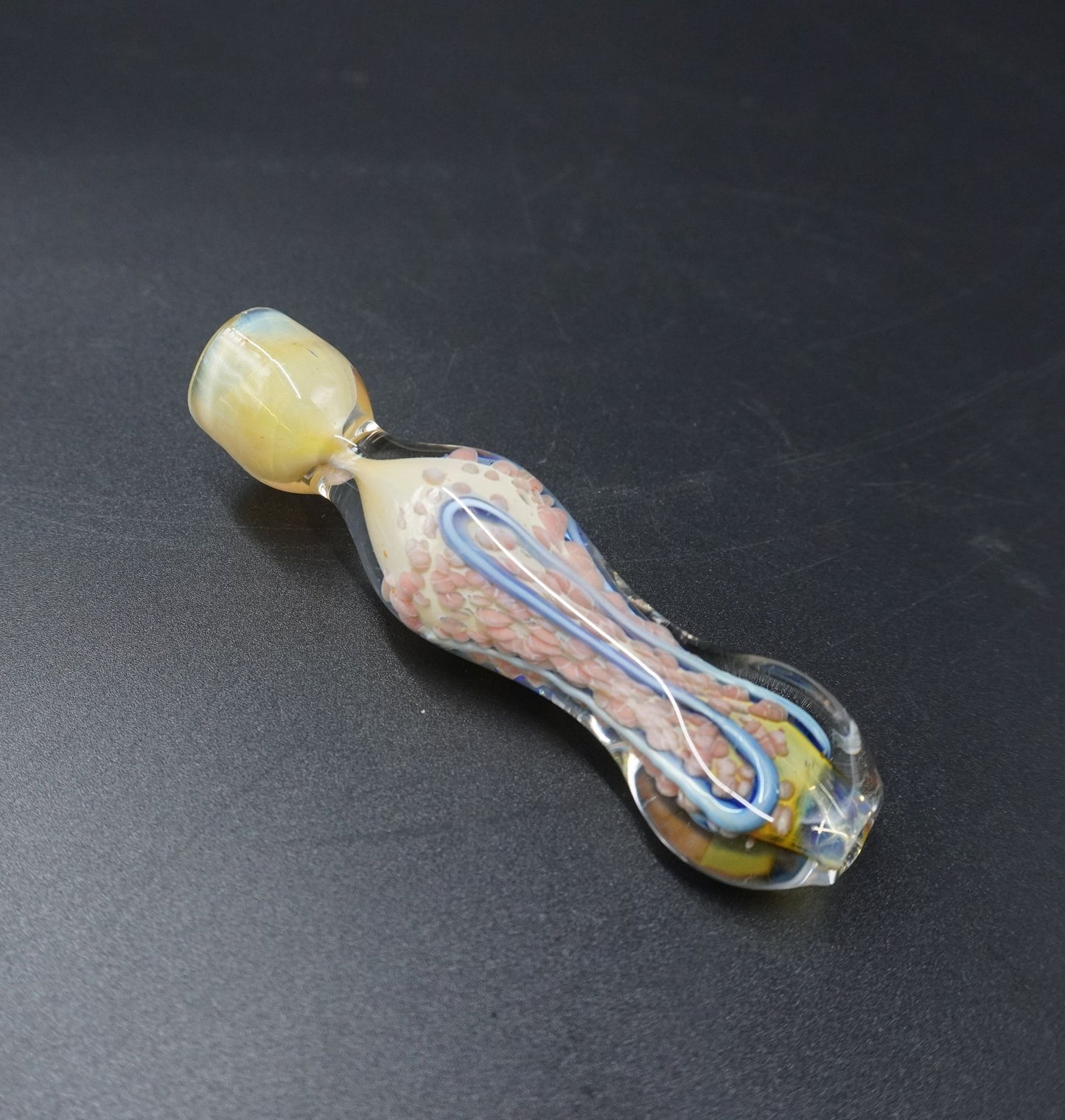 Artisan Fumed Glass One-Hitter Bat / Taster