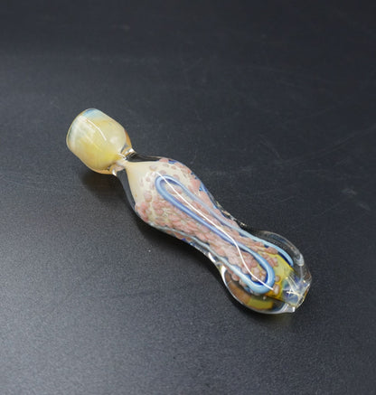 Artisan Fumed Glass One-Hitter Bat / Taster