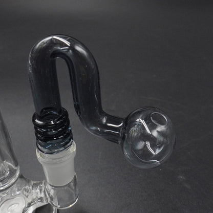"Aura" Ribbed Glass Oil Burner Attachment 14mm