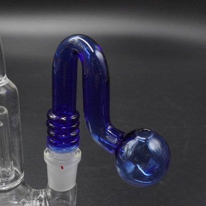 "Aura" Ribbed Glass Oil Burner Attachment 14mm