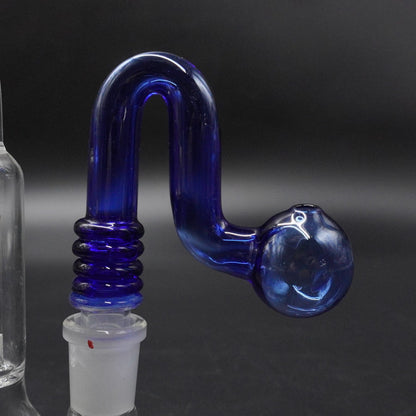 "Aura" Ribbed Glass Oil Burner Attachment 14mm