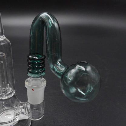 "Aura" Ribbed Glass Oil Burner Attachment 14mm