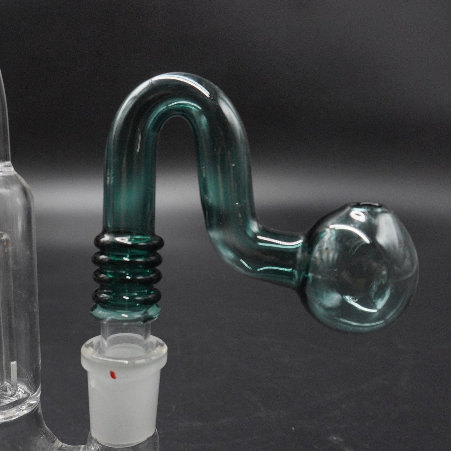 "Aura" Ribbed Glass Oil Burner Attachment 14mm