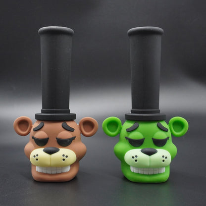 Bear Head Silicone Water Pipe