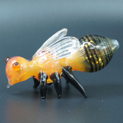 Bee Glass Collectable Hand Pipe