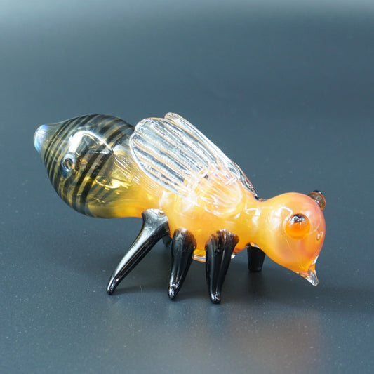 Bee Glass Collectable Hand Pipe